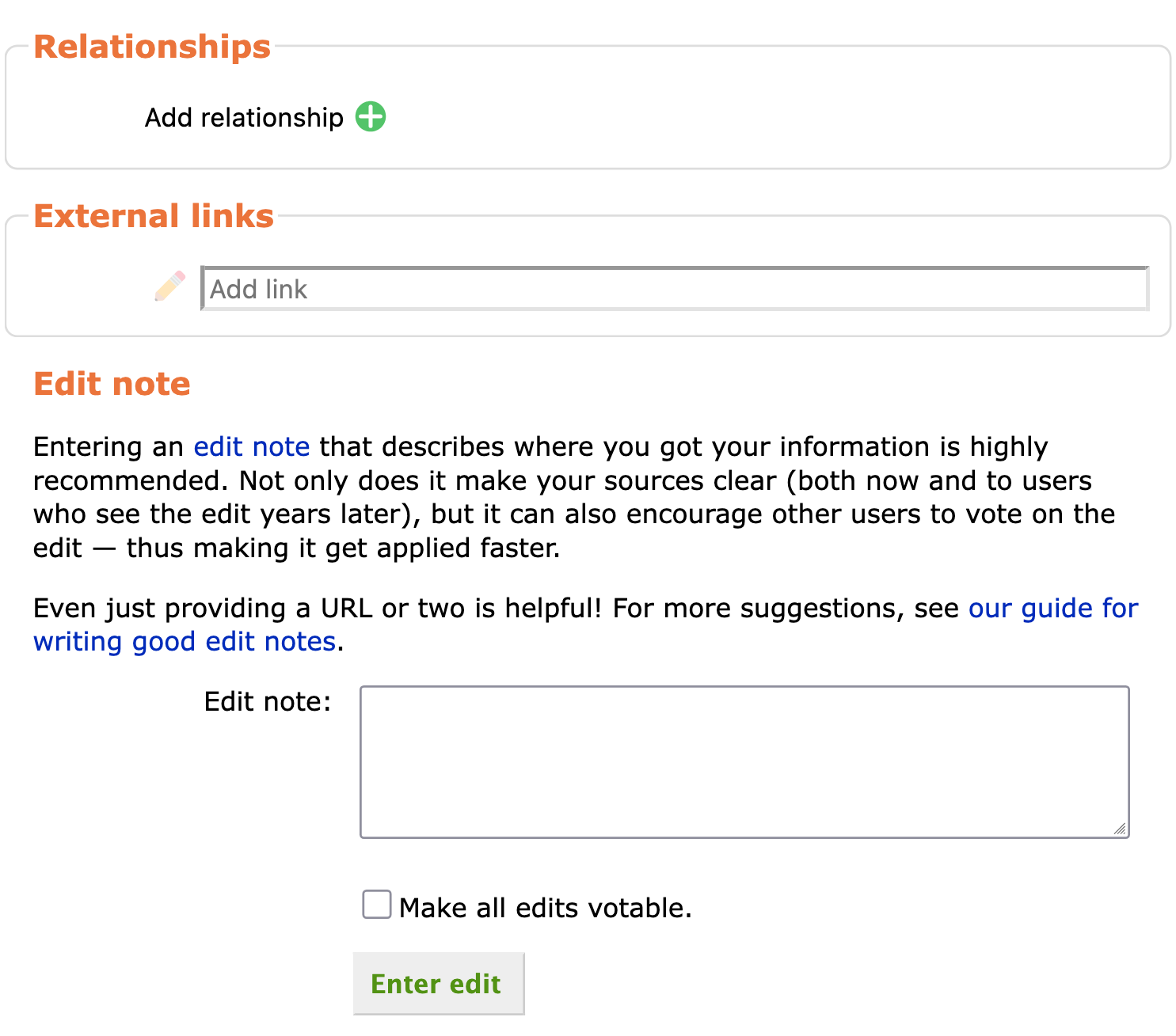 Relationship Editor