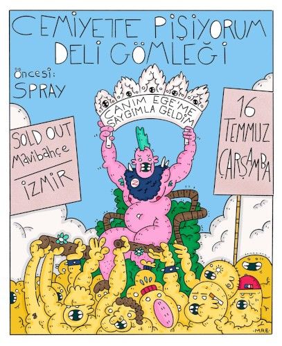 Cemiyette Pişiyorum, Deli Gömleği & SPRAY at Sold Out Performance Hall
